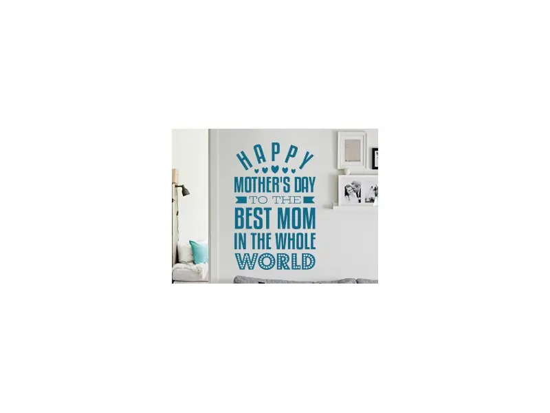 Sticker mural Autres événements Happy Mother's Day 3 résultat en situation gros plan Sticker Happy Mother's Day 3