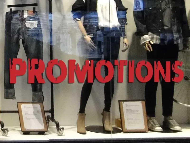 Autocolante para montra Promotions Peinture