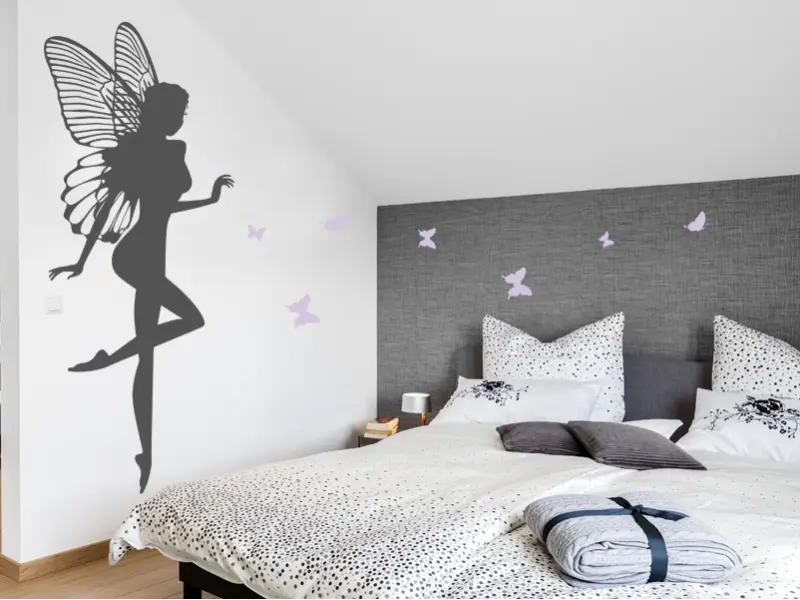 Autocolante Fada Borboleta 4 résultat en situation Autocolante Fada Borboleta 4