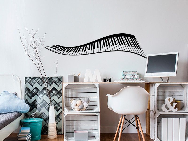 Autocolante de parede Piano Design