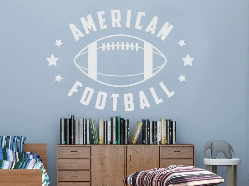 Sticker mural Football Football Américain résultat en situation Sticker Football Américain