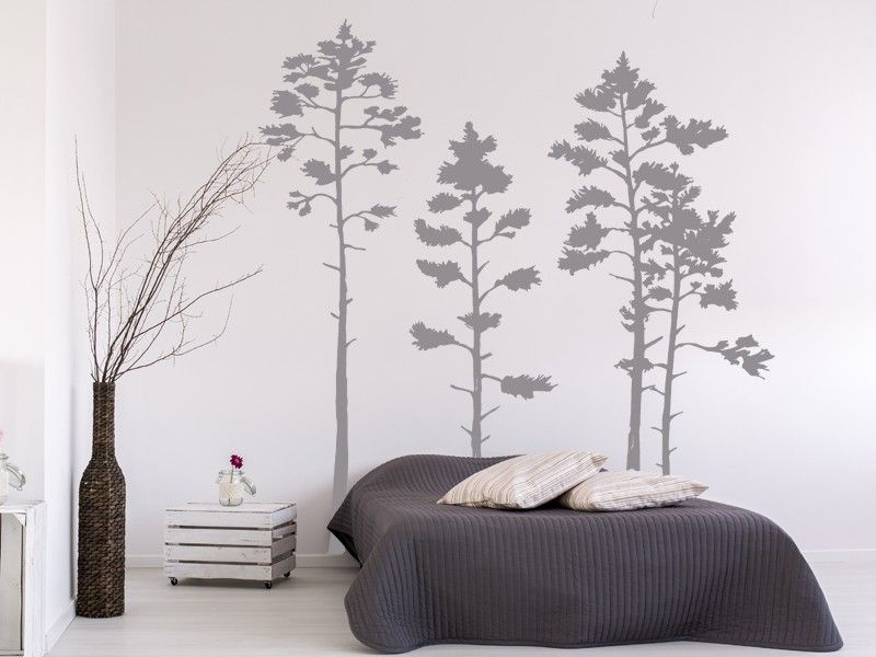 Sticker mural Arbres forêt résultat en situation