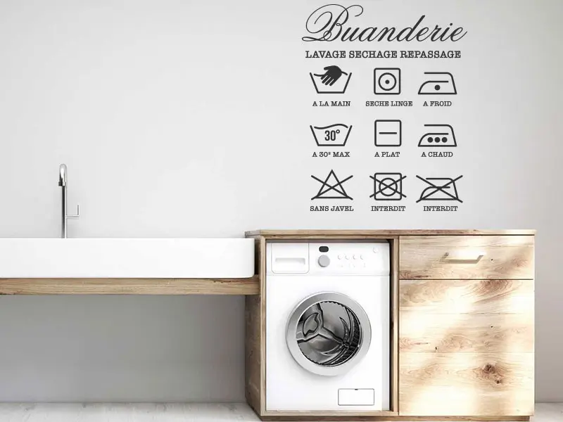 Sticker Buanderie