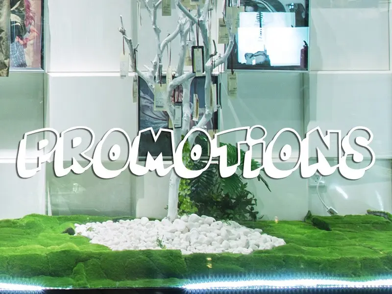 Sticker mural Promoções Promotions Ombre portée résultat en situation Sticker Promotions Ombre portée