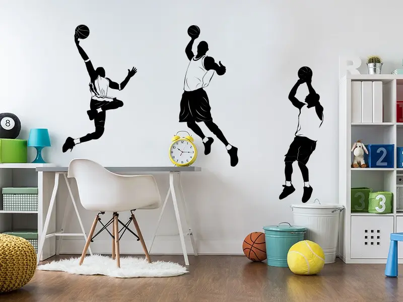 Sticker mural Autres Sports Kit Basket 2 résultat en situation Sticker Kit Basket 2