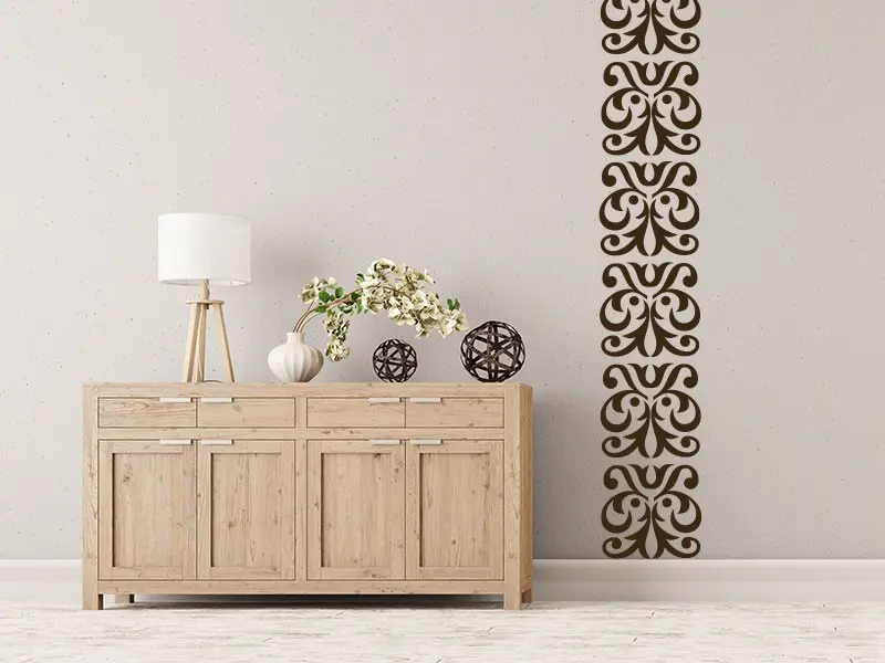 Sticker mural Frises Orientales - Baroques Frise Baroque 3 résultat en situation Sticker Frise Baroque 3