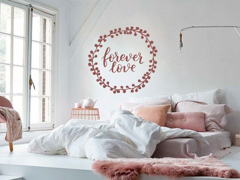 Sticker mural Forever Love résultat en situation