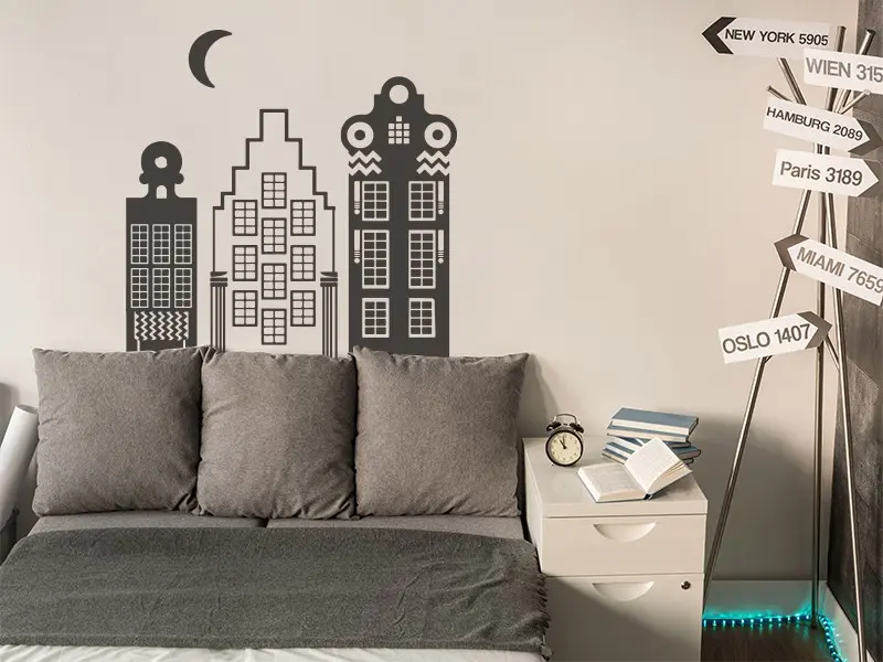Sticker mural Building Funny résultat en situation