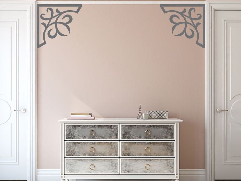 Sticker Ornements de Coin Baroque