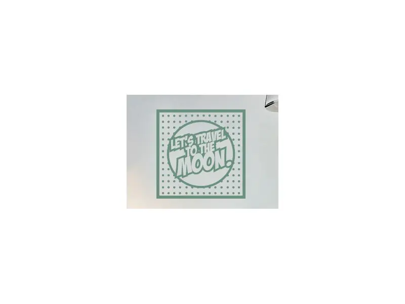 Sticker mural Pop Art Pop Art Travel To The Moon résultat en situation gros plan Sticker Pop Art Travel To The Moon