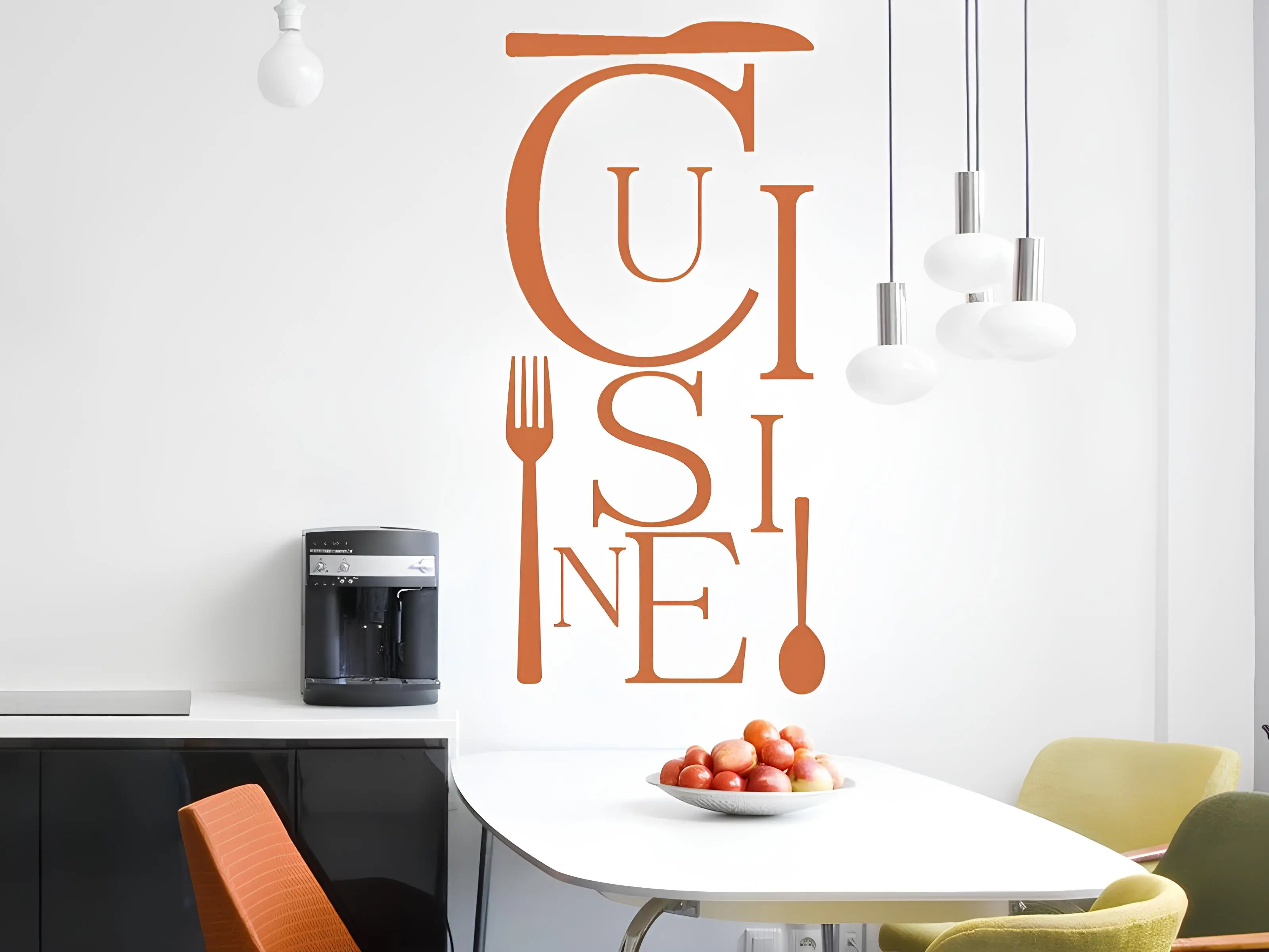 Sticker mural Stickers Cozinha Cuisine Deco 2 résultat en situation Sticker Cuisine Deco 2