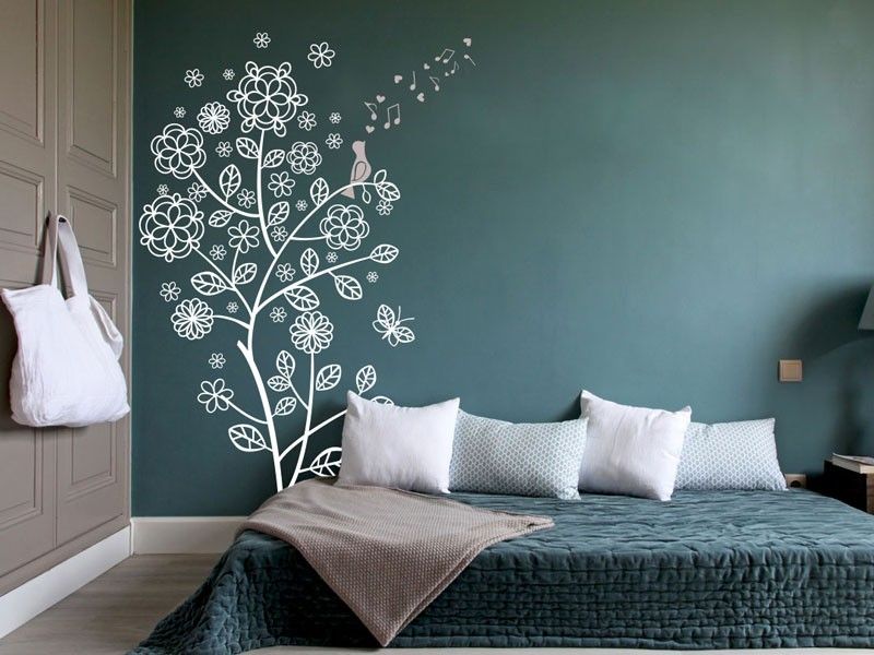 Sticker mural Arbre d'été résultat en situation