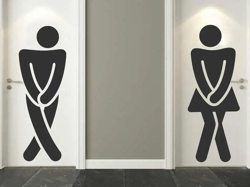 Autocolante de parede WC Women & Man 2