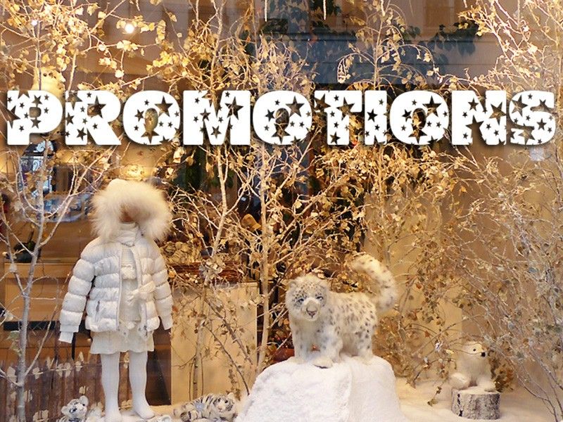 Autocolante para montra Promotions Etoiles