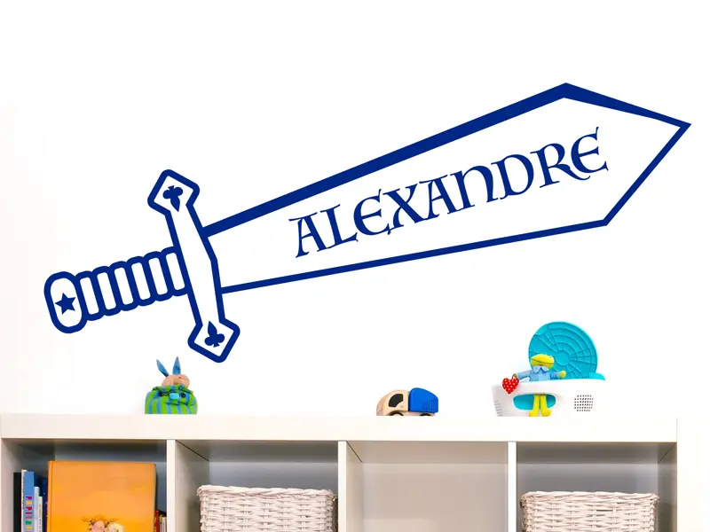 Autocolante Espada Cavaleiro résultat en situation gros plan Autocolante Espada Cavaleiro