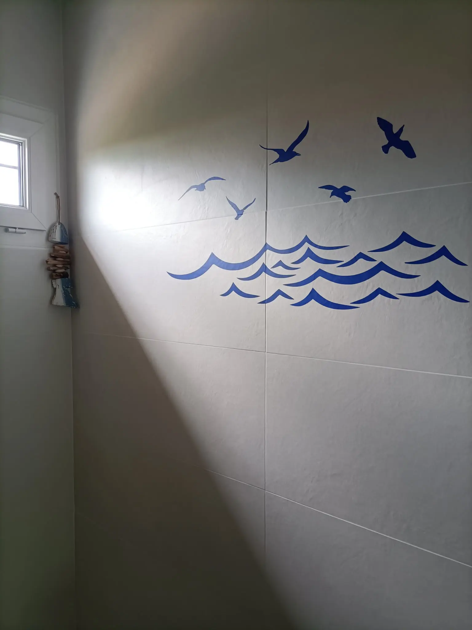 Sticker Paysage Mer Mouettes