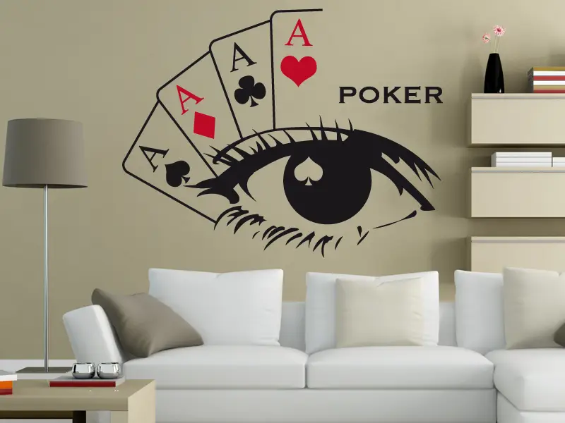 Autocolante de parede Poker Original Autocolante de parede Poker Original