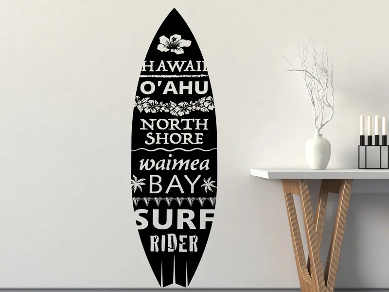 Sticker mural Surf Planche de surf résultat en situation gros plan Sticker Planche de surf