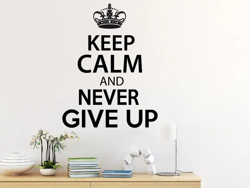 Sticker mural Autres Textes Keep Calm Personnalisé résultat en situation Sticker Keep Calm Personnalisé