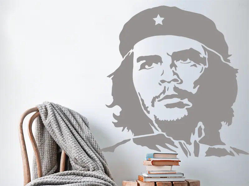 Sticker mural Che Guevara résultat en situation