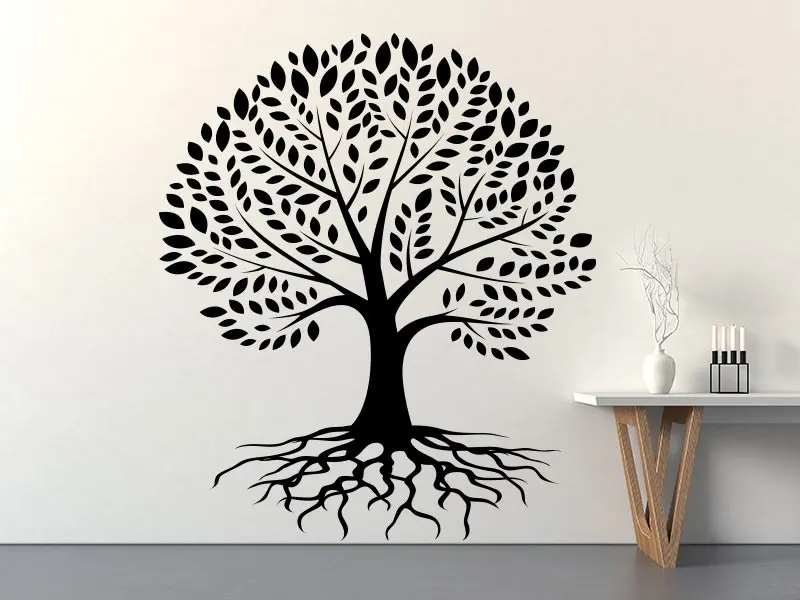 Sticker mural Stickers Arbre de vie Arbre de Vie 4 résultat en situation Sticker Arbre de Vie 4