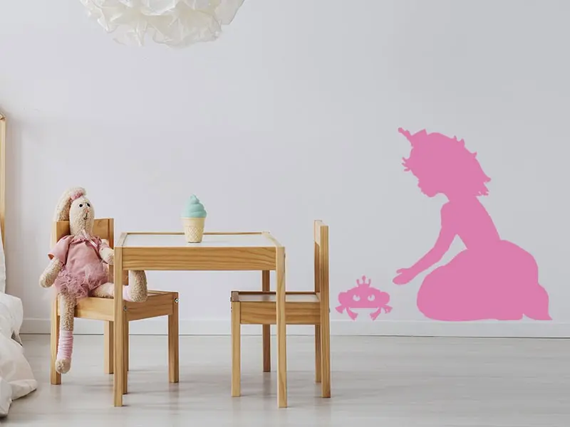 Sticker mural Féerique La Princesse et le crapaud résultat en situation Sticker La Princesse et le crapaud