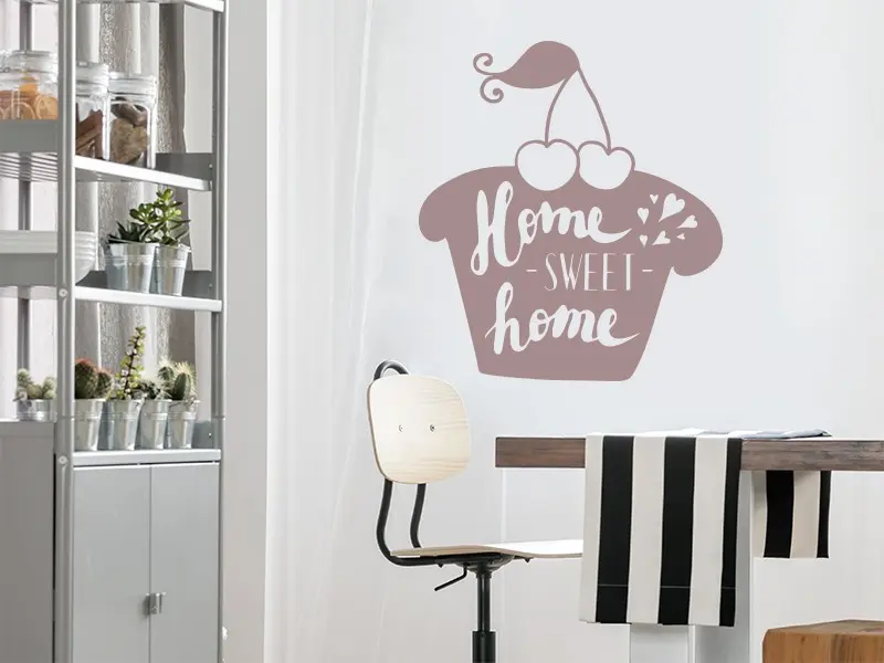 Sticker mural Textes & Recettes Cupckake résultat en situation Sticker Cupckake