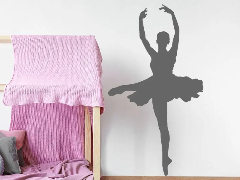 Sticker mural Sport Danseuse Classique 2 résultat en situation gros plan Sticker Danseuse Classique 2