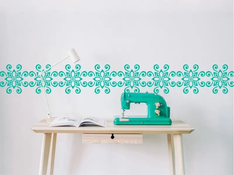 Sticker mural Frises Orientales - Baroques Frise Baroque 2 résultat en situation Sticker Frise Baroque 2