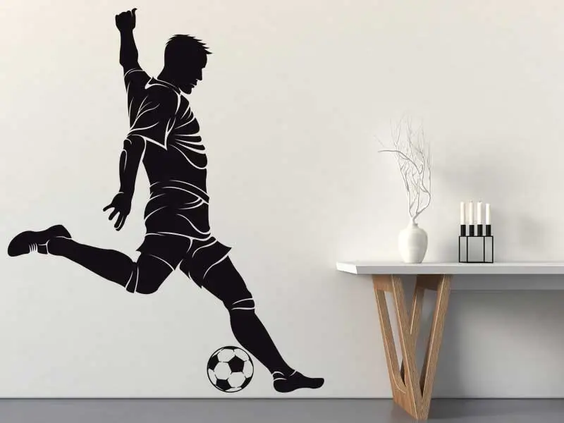 Autocolante de parede Jogador de Futebol 4 Autocolante de parede Jogador de Futebol 4