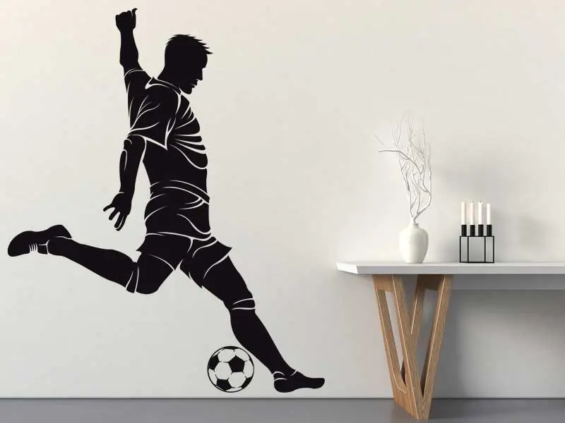 Sticker mural Football Joueur de Foot 4 résultat en situation Sticker Joueur de Foot 4