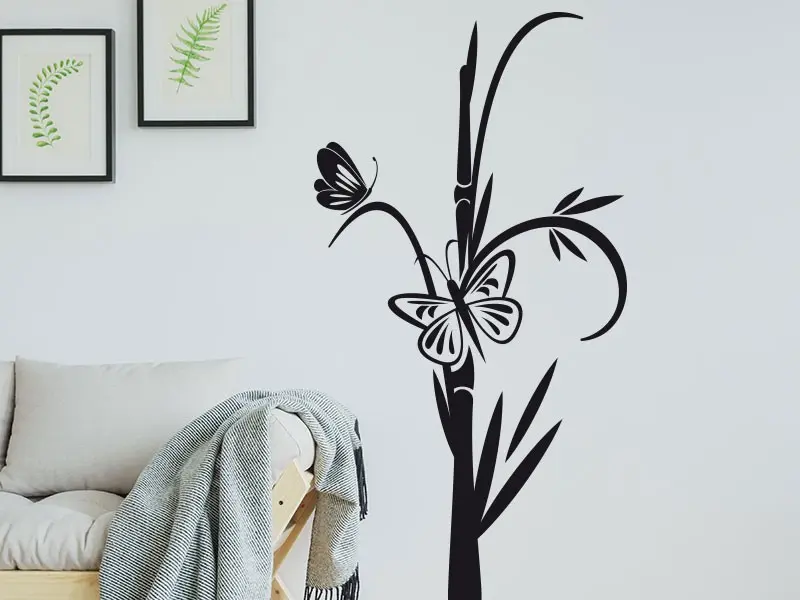 Sticker Floral Papillon