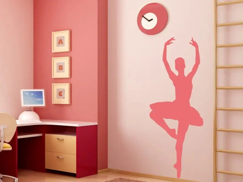 Sticker mural Sport Danseuse Classique résultat en situation Sticker Danseuse Classique