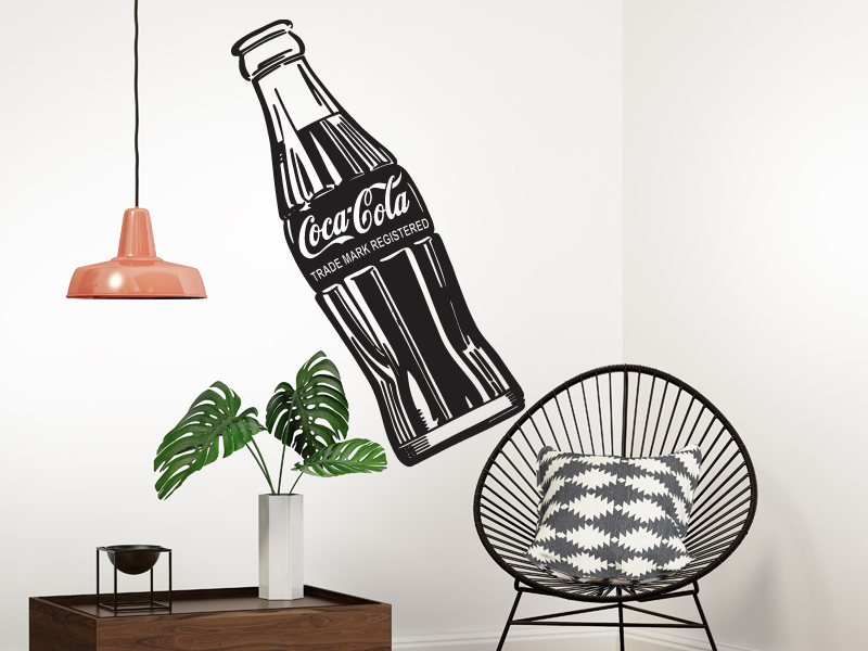 Sticker mural Coca Cola Warhol résultat en situation