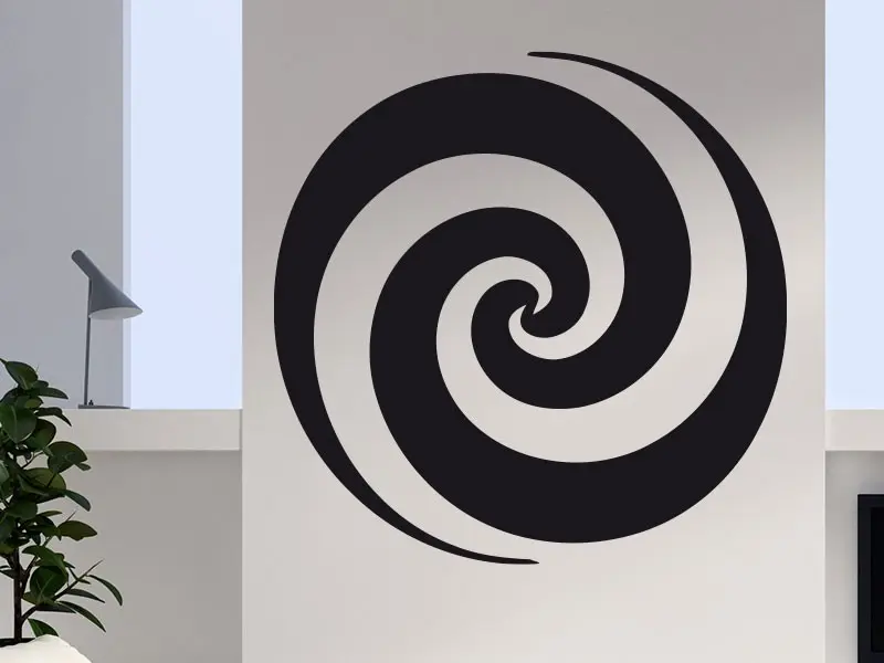 Sticker mural Illusion & Abstrait Spirale 2 résultat en situation gros plan Sticker Spirale 2