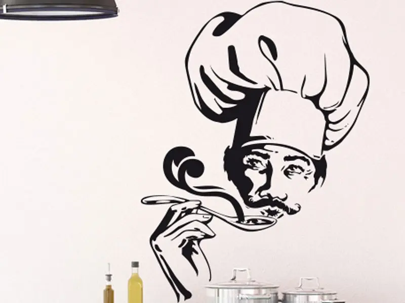 Autocolante de parede Chef 2