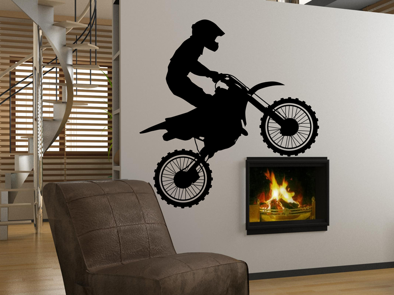 Autocolante de parede Motocross 2