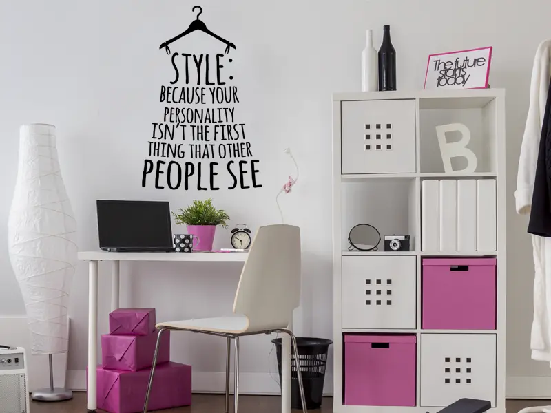 Sticker mural Style : Your personality résultat en situation