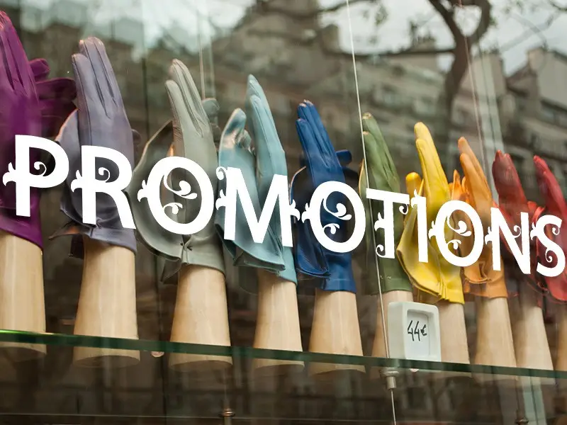 Sticker vitrine Promotions Floral Baroque Sticker vitrine Promotions Floral Baroque