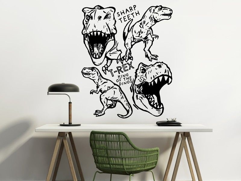 Autocolante de parede Dinossauros T-Rex 3