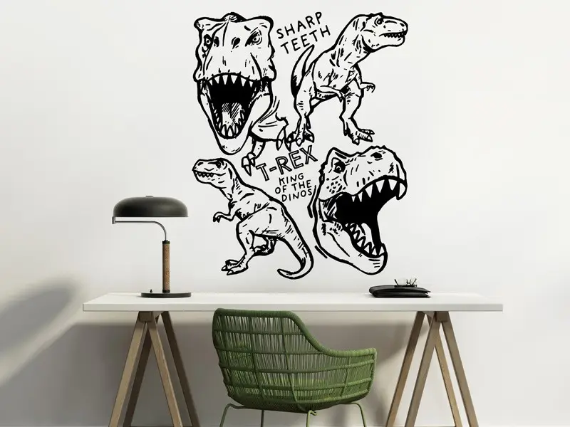 Autocolante de parede Dinossauros T-Rex 3 Autocolante de parede Dinossauros T-Rex 3