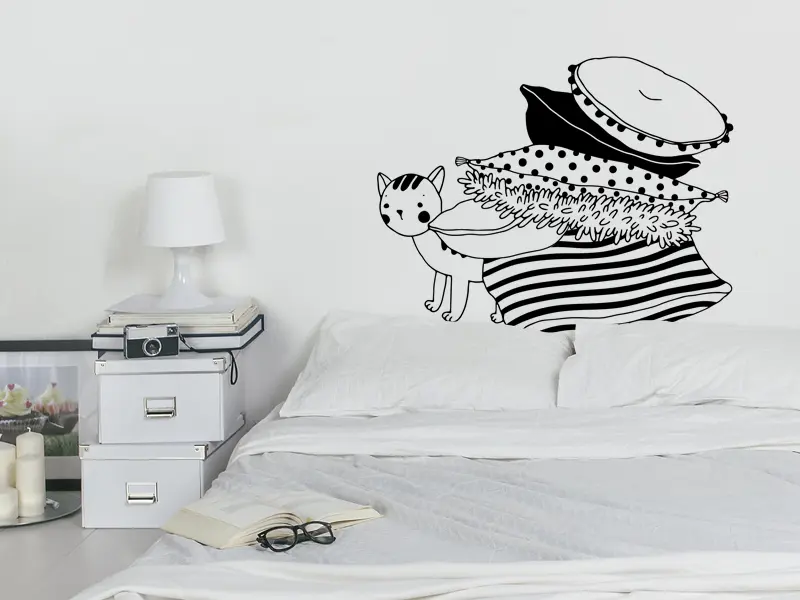 Sticker mural Stickers Enfants Coussins résultat en situation Sticker Coussins