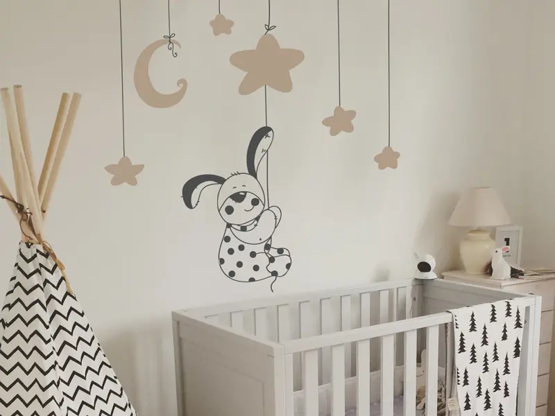 Sticker Lapin Etoiles