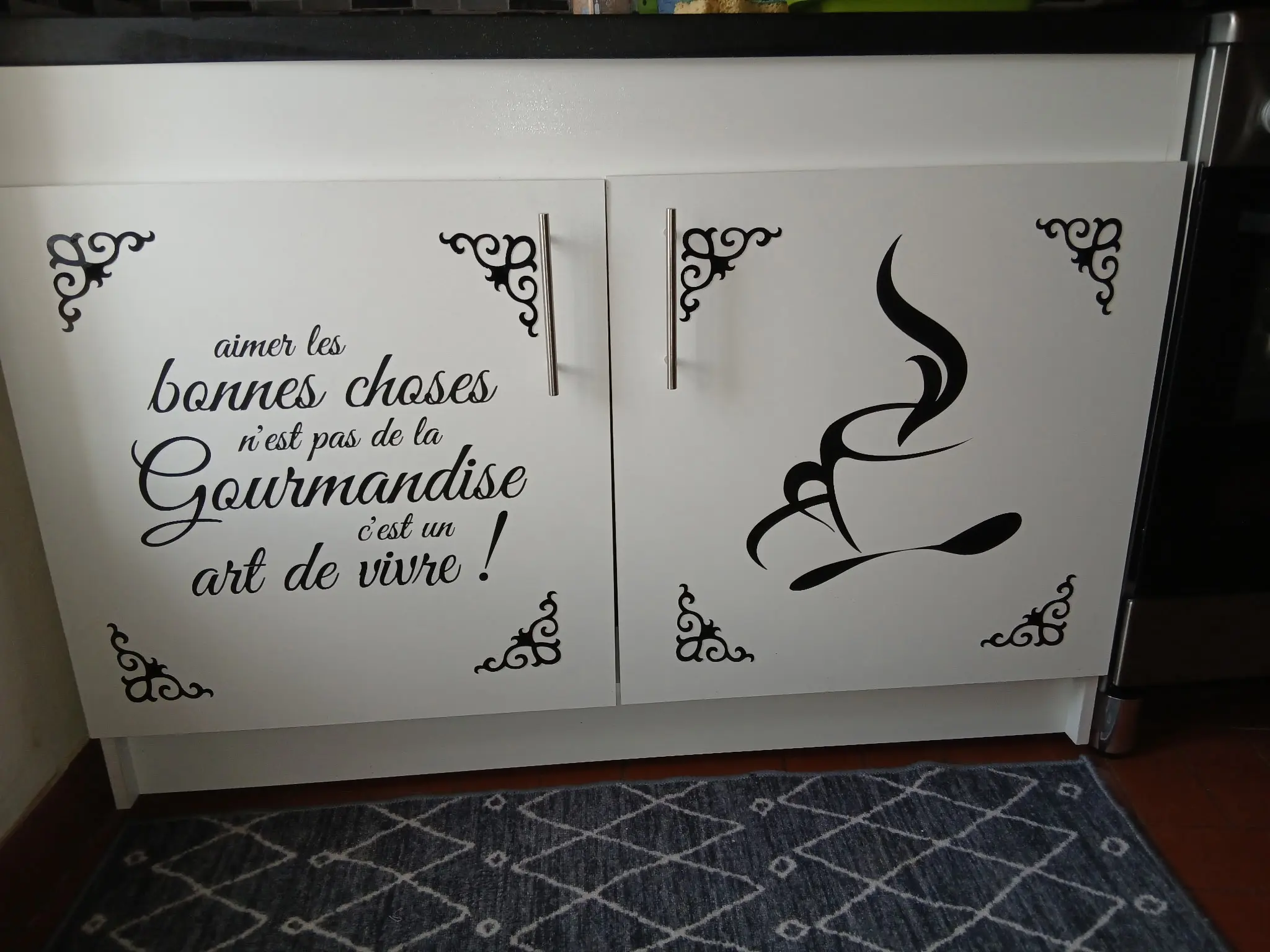 Sticker mural Texte Cuisine Gourmandise