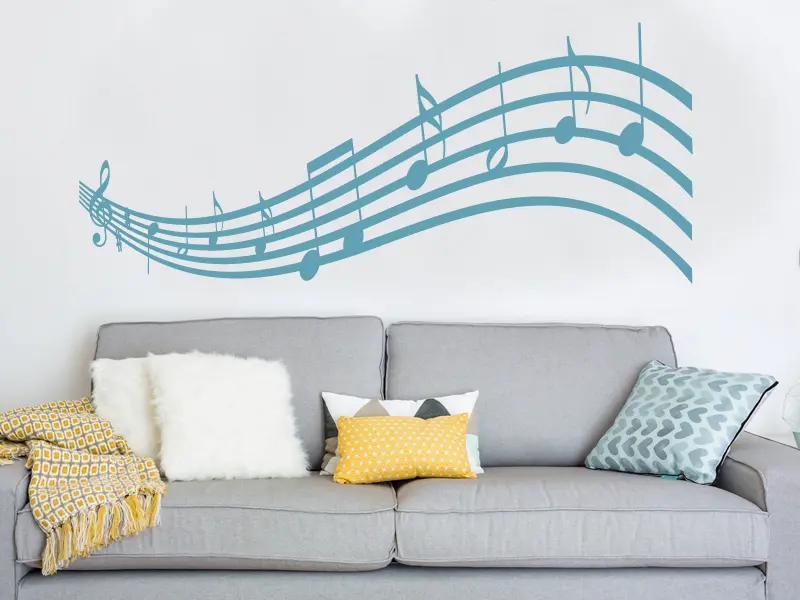 Sticker mural Partitions & Notes Partition Musique Classique résultat en situation Sticker Partition Musique Classique