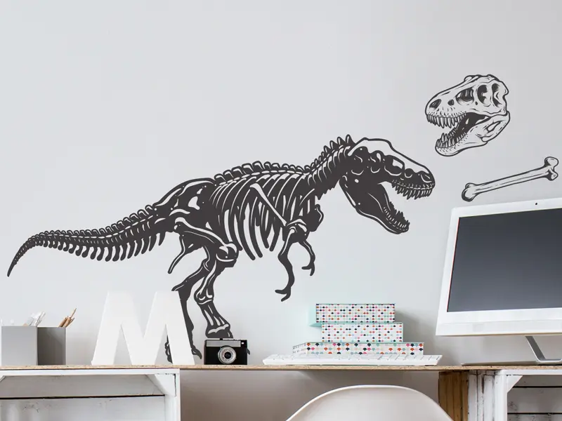 Sticker mural Dinosaures Dinosaure Raptor résultat en situation gros plan Sticker Dinosaure Raptor