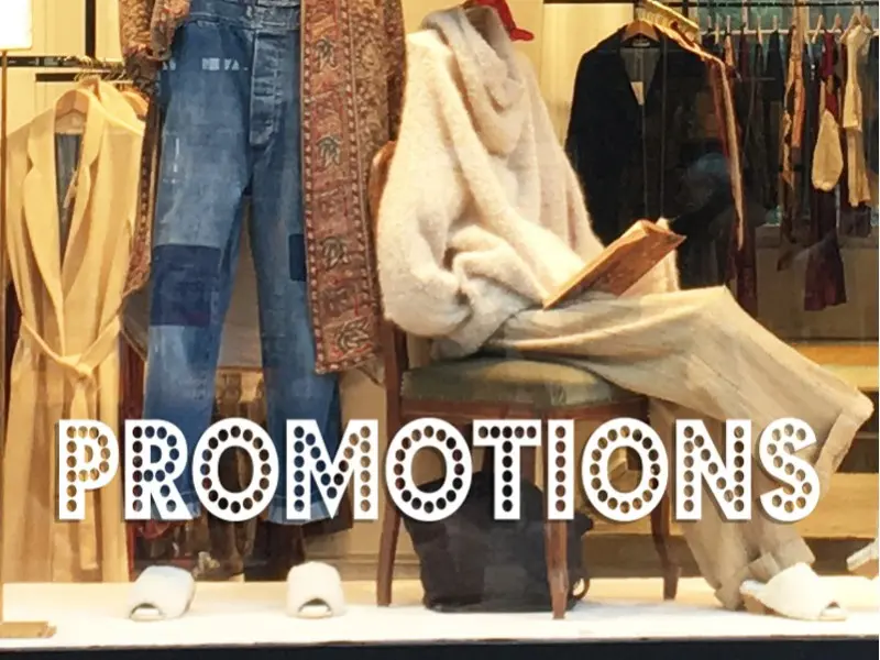 Sticker vitrine Promotions Petits ronds