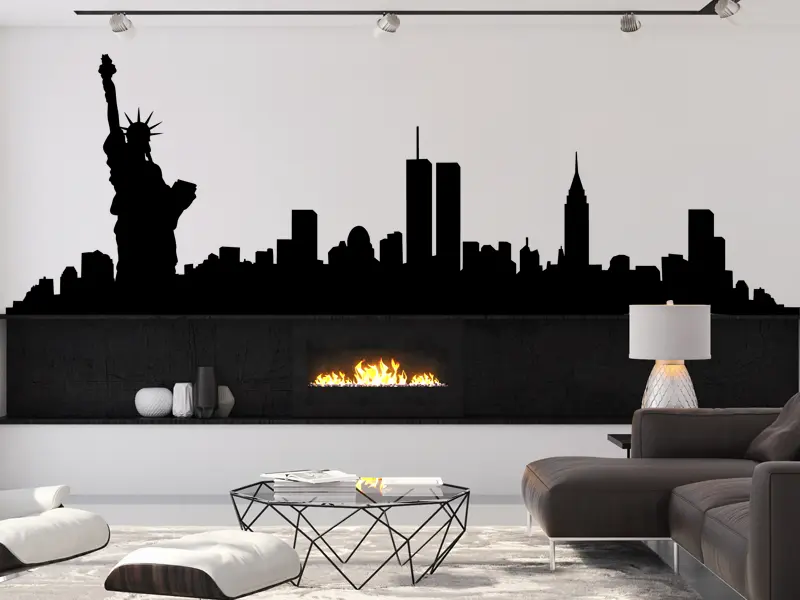 Sticker mural Paysages & Skylines New-York 2 résultat en situation Sticker New-York 2