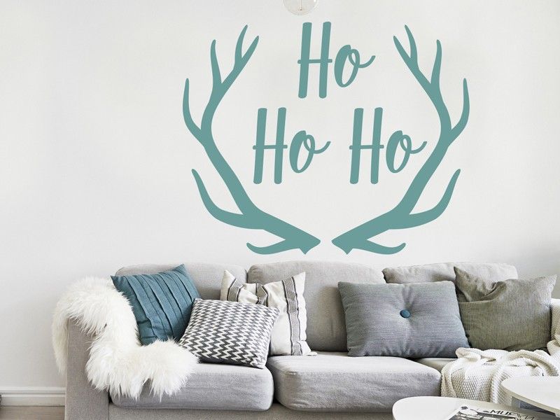 Autocolante de parede de Natal Ho Ho Ho