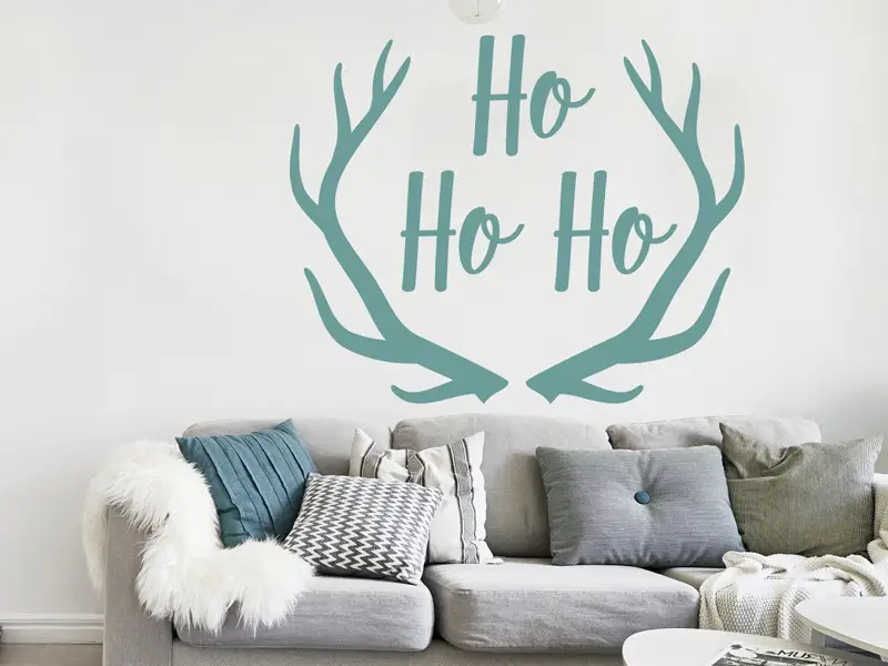 Autocolante de parede de Natal Ho Ho Ho Autocolante de parede de Natal Ho Ho Ho